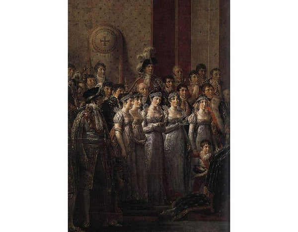 Consecration of the Emperor Napoleon I (detail 4) 1805-07 Painting by Jacques Louis David