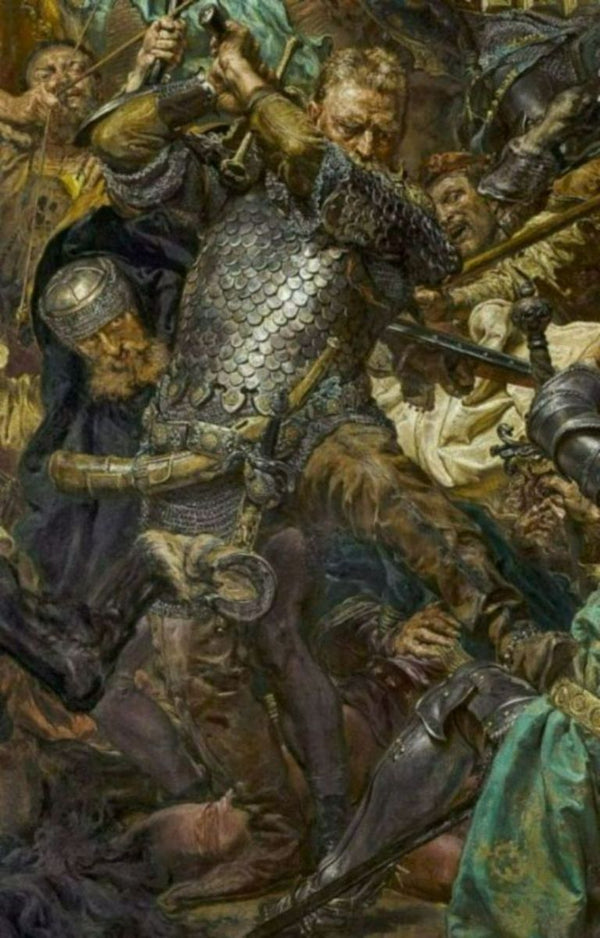 Battle of Grunwald, Jan Zizka (detail) Painting by Jan Matejko