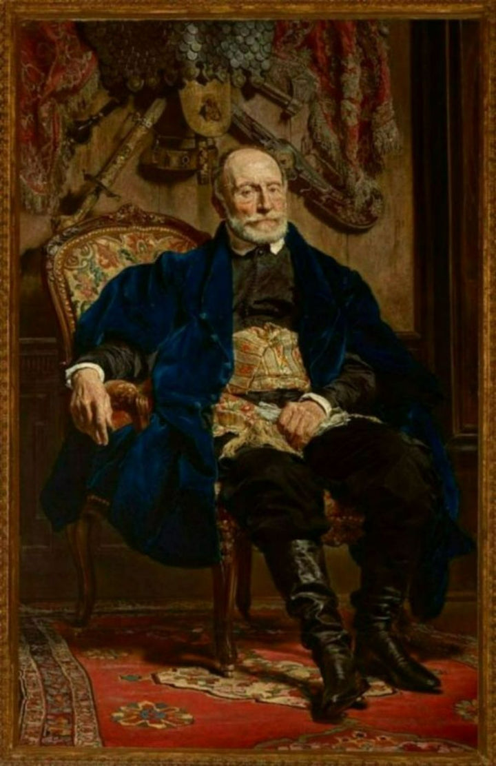 Portrait of Piotr Moszynski Painting by Jan Matejko