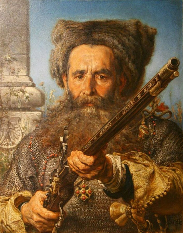 Portrait of Hetman Ostafij Daszkiewicz Painting by Jan Matejko