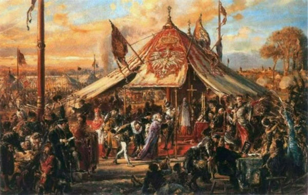 Poland at the Zenith of Power - Golden Liberty - 1573 Election Painting by Jan Matejko