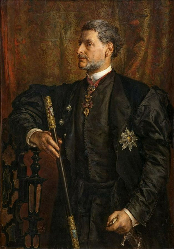 Portrait of Alfred Potocki Painting by Jan Matejko