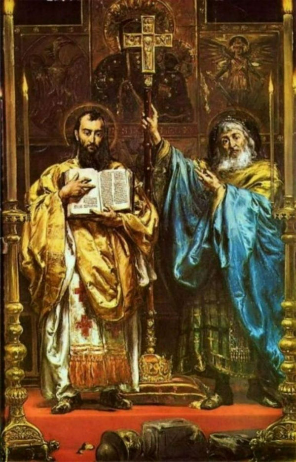 St. Cyril and St. Methodius I Painting by Jan Matejko
