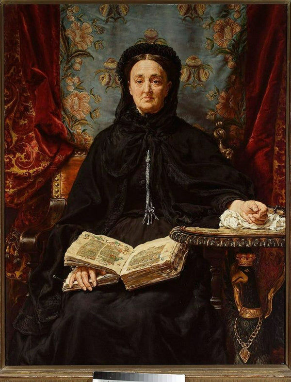 Portrait of Katarzyna Potocka Painting by Jan Matejko
