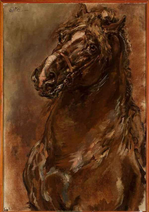 Horse Study Painting by Jan Matejko