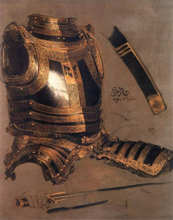 Armor of Stefan Batory Painting by Jan Matejko