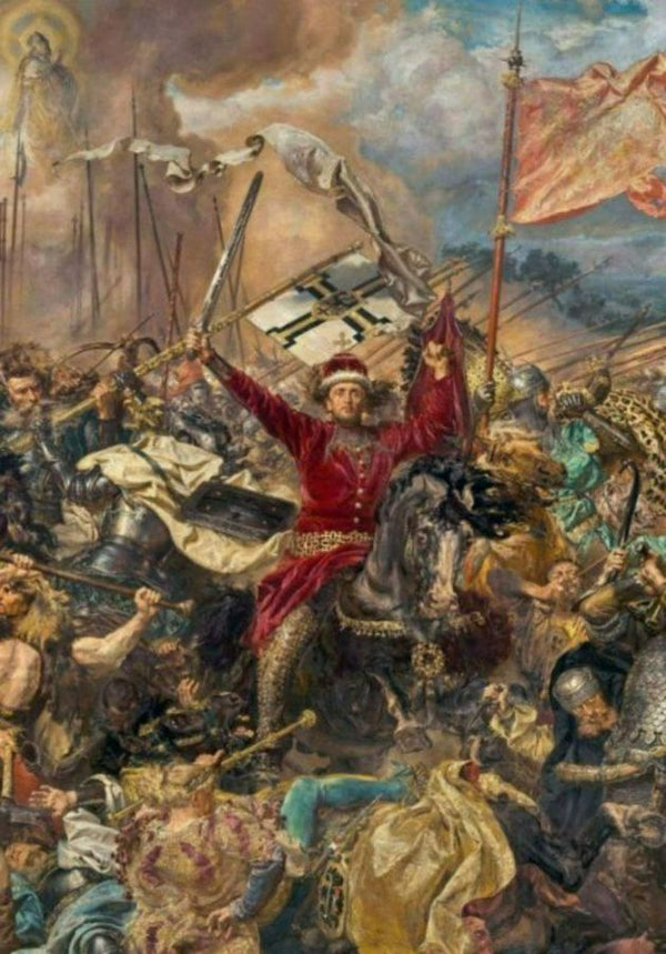 Battle of Grunwald, Witold (detail) Painting by Jan Matejko
