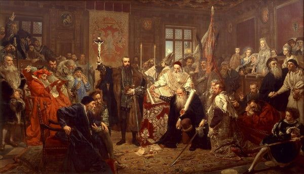 The Union of Lublin Painting by Jan Matejko