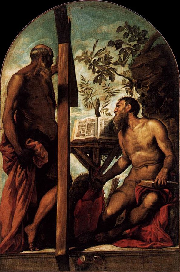 St Jerome and St Andrew c. 1552 