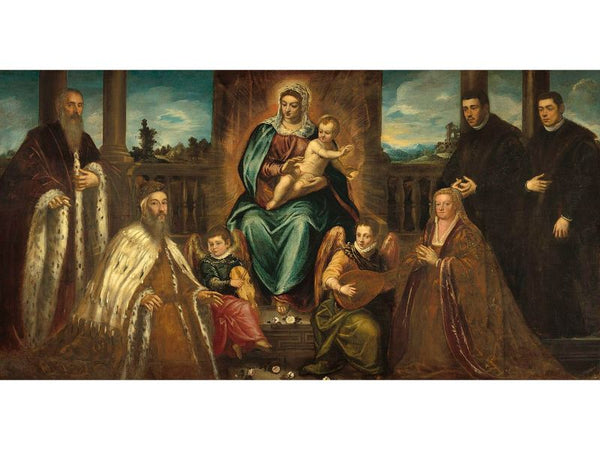 Doge Alvise Mocenigo and Family before the Madonna and Child, c.1573 