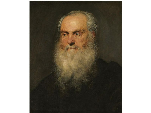 Portrait Of A An Elderly Bearded Man, Head And Shoulders 