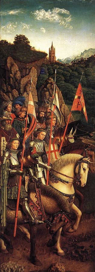 The Ghent Altarpiece- The Soldiers of Christ 1427-30 