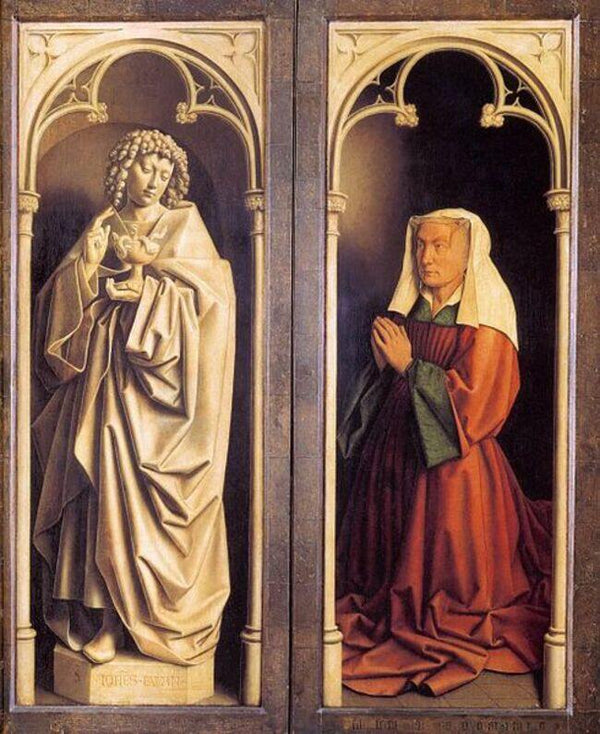 The Ghent Altarpiece St John the Evangelist and the Donor's Wife 