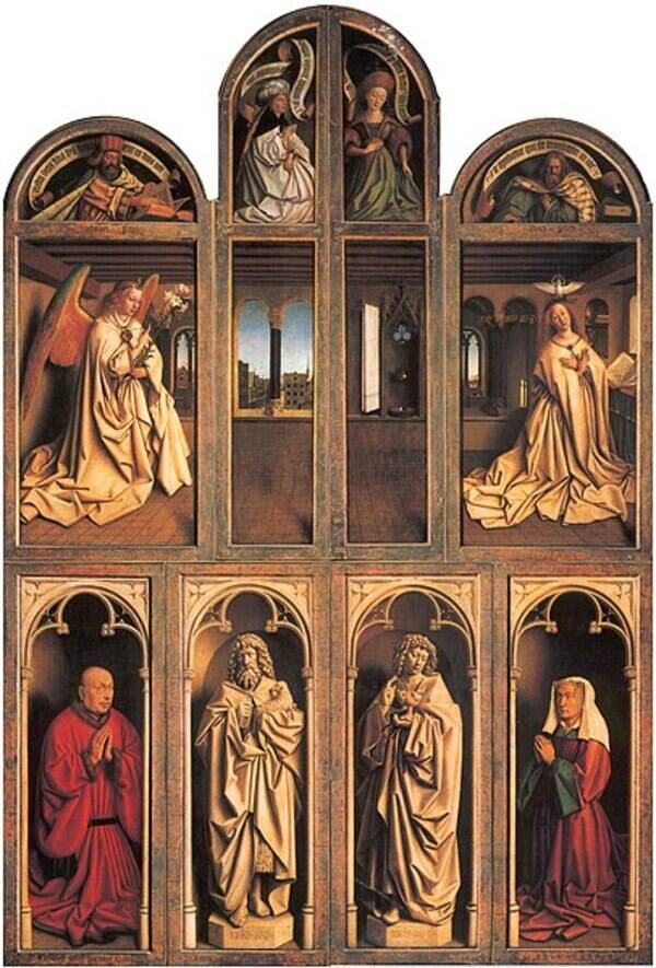 The Ghent Altarpiece (wings closed) 1432 
