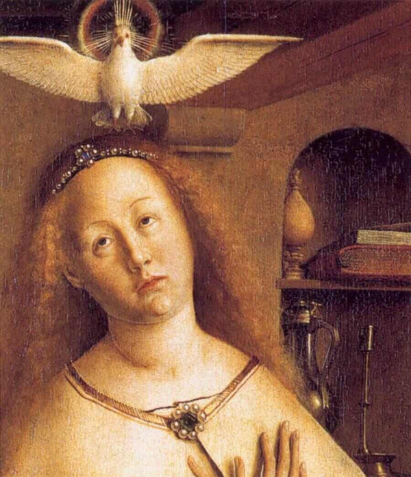 The Ghent Altarpiece Mary of the Annunciation (detail) 
