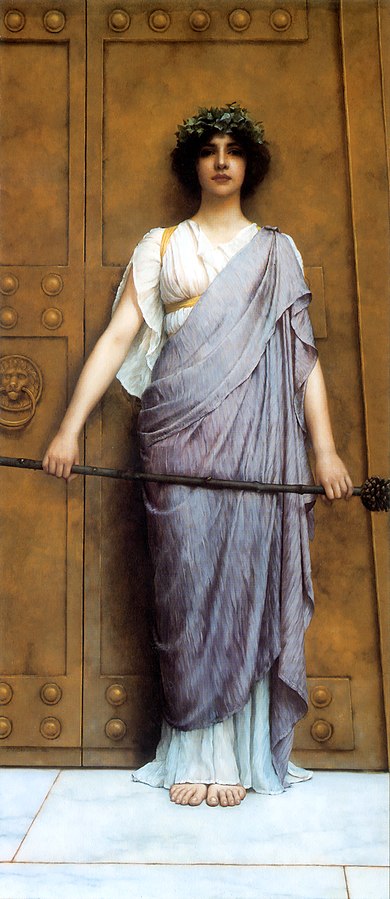 At the Gate of the Temple (or The Priestess of Bacchus) 