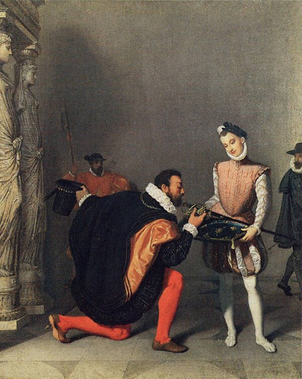 Don Pedro de Tolède baisant l'épée d'Henri IV 