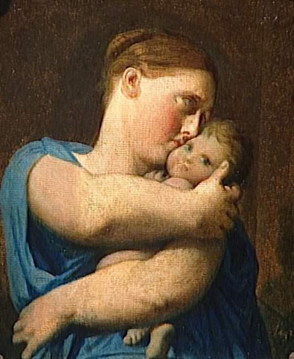 Woman and Child. Study for the Martyrdom of Saint Symphorien 