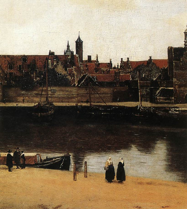 View of Delft (detail-2) 1659-60 