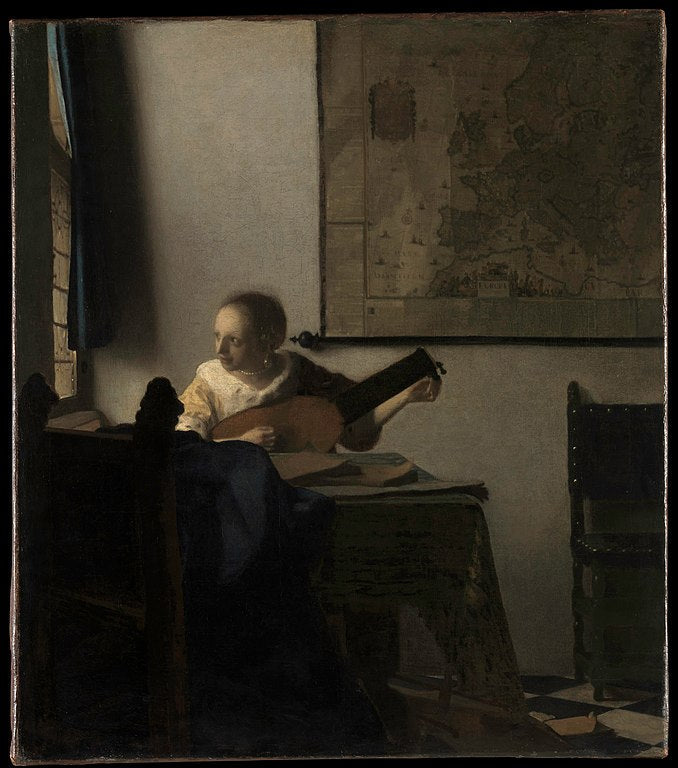 Woman with a Lute near a Window c. 1663 