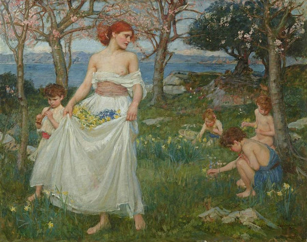 A Song of Springtime 1913 Painting by John William Waterhouse