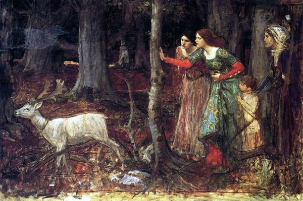 The Mystic Wood 1914-17 Painting by John William Waterhouse