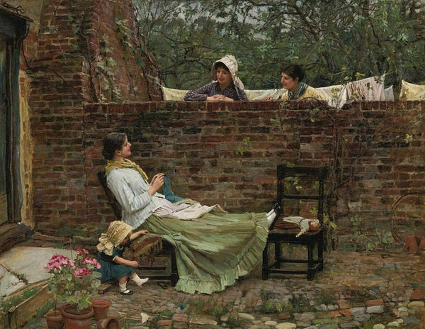 Good Neighbours 1885 Painting by John William Waterhouse