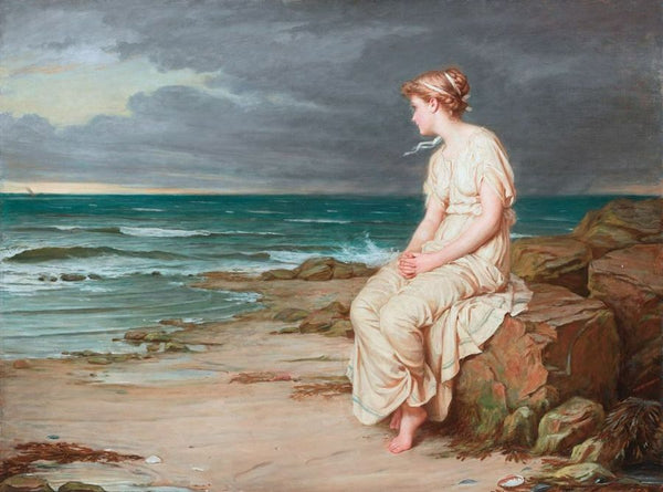 Miranda 1875 Painting by John William Waterhouse