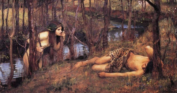 A Naiad 1893 also known as Hylas with a Nymph Painting by John William Waterhouse