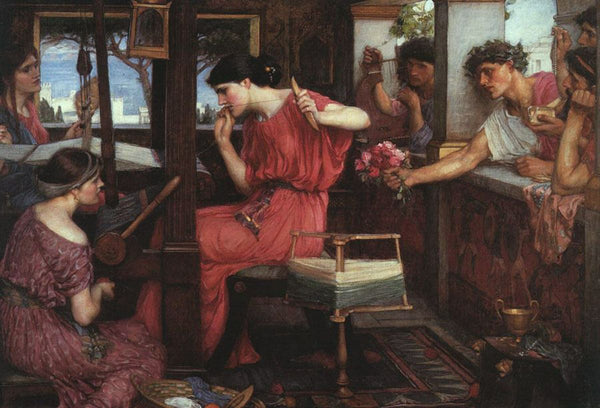 Penelope and the Suitors 1912 Painting by John William Waterhouse