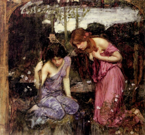 Nymphs finding the Head of Orpheus study 1900 