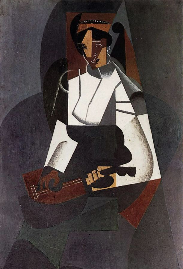 Woman with a Mandolin (after Corot) 