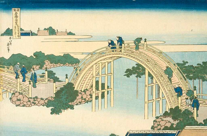 Drum Bridge at Kameido Shrine (Kameido tenjin taikobashi) 
