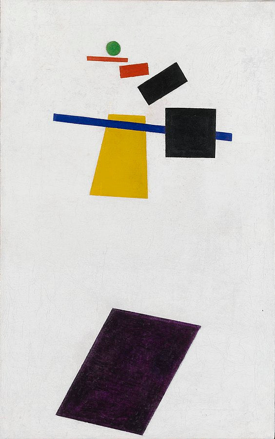 Suprematism Painter Like Realism Of A Football Player Color Masses Of The Fourth Dimension