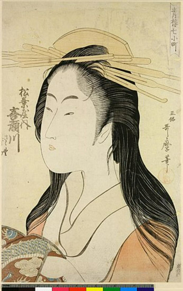 Kisegawa of Matsubaya, from the series Seven Komachis of Yoshiwara, c.1795 