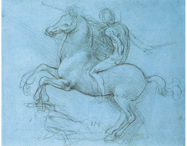 Study for the Sforza monument 1488-89 