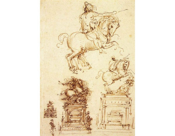 Study for the Trivulzio Equestrian Monument (1) 1508-10 