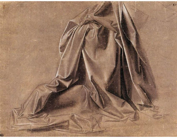 Drapery for a seated figure 