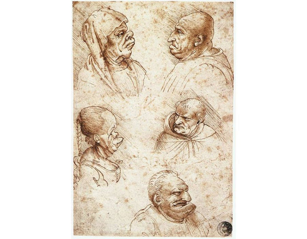Five Caricature Heads 
