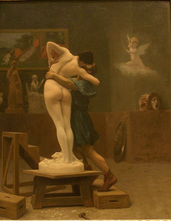 Pygmalion and Galatea Painting by Jean-Leon