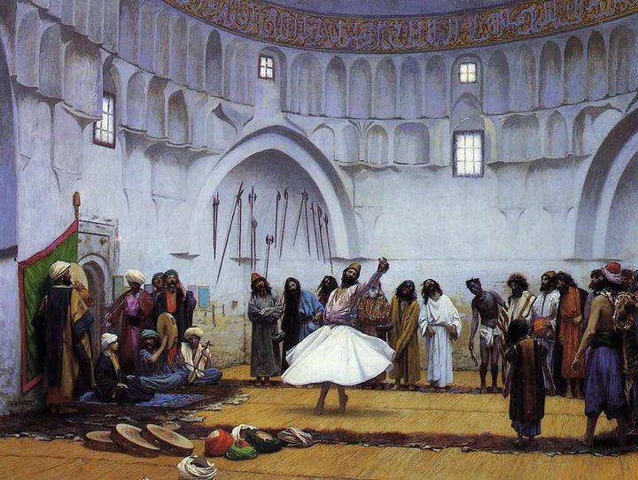 Whirling Dervishes Painting by Jean-Leon