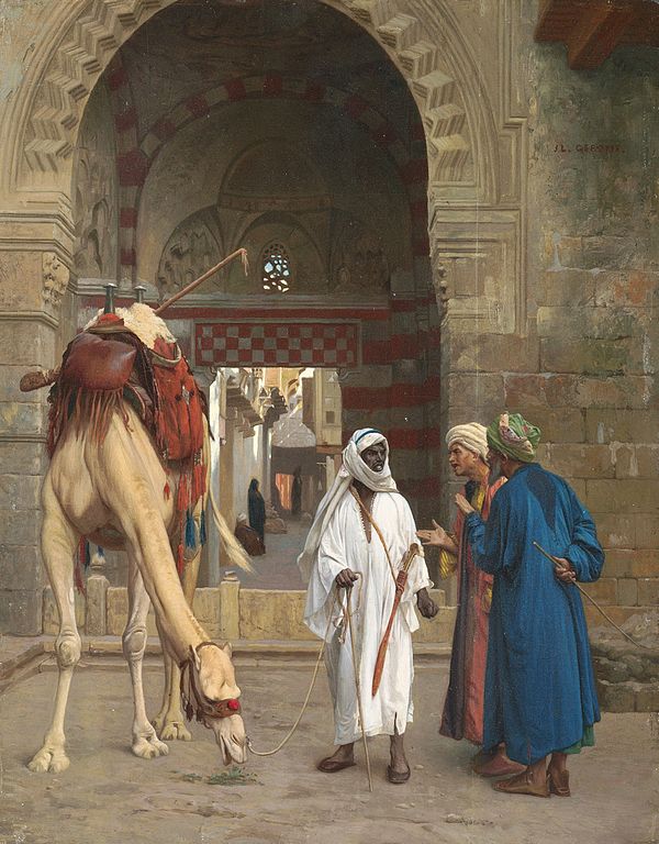 Dispute D'Arabes (Arabs Arguing) Painting by Jean-Leon
