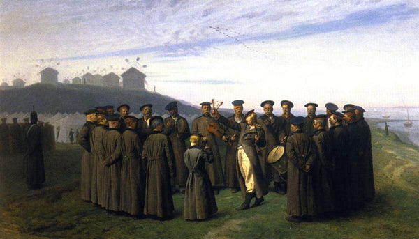 Recreation In A Russian Camp Souvenir Of Moldavia Painting by Jean-Leon