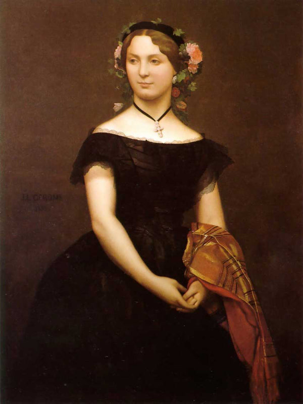 Portrait of Mlle Durand (or Madame Duvergier) Painting by Jean-Leon