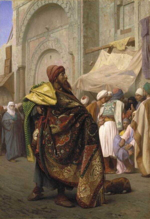The Carpet Merchant of Cairo Painting by Jean-Leon