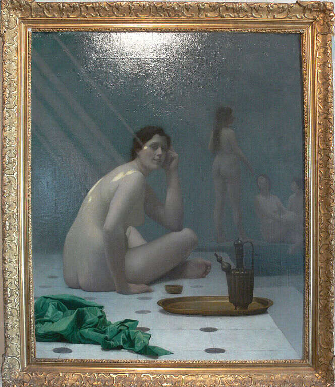 Bathing Women Painting by Jean-Leon