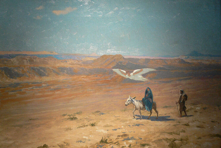 The Flight into Egypt Painting by Jean-Leon
