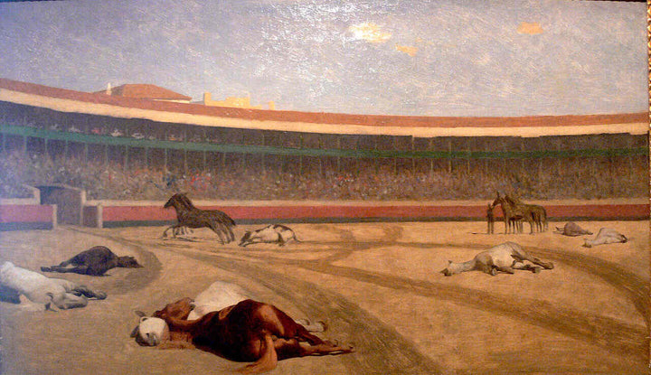 The End of the Corrida Painting by Jean-Leon