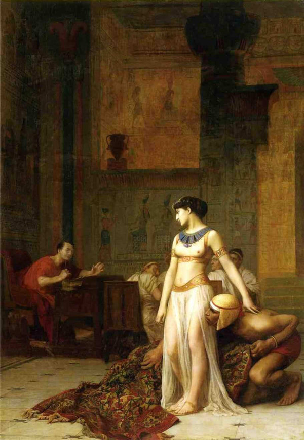Caesar and Cleopatra Painting by Jean-Leon