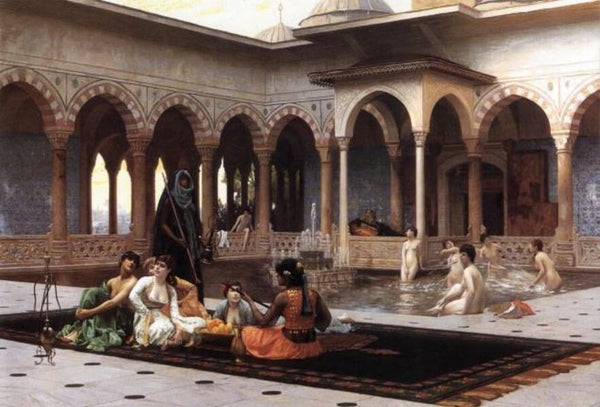The Harem on the Terrace Painting by Jean-Leon